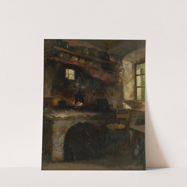 Inside a Village Room (1902) by Felicián Moczik