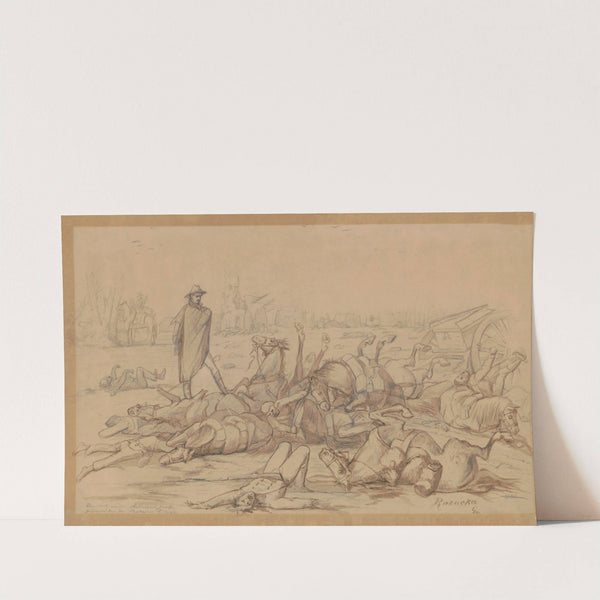 Inside Confederate fortifications after the battle at Resaca, Georgia, May 1864 by Adolph Metzner