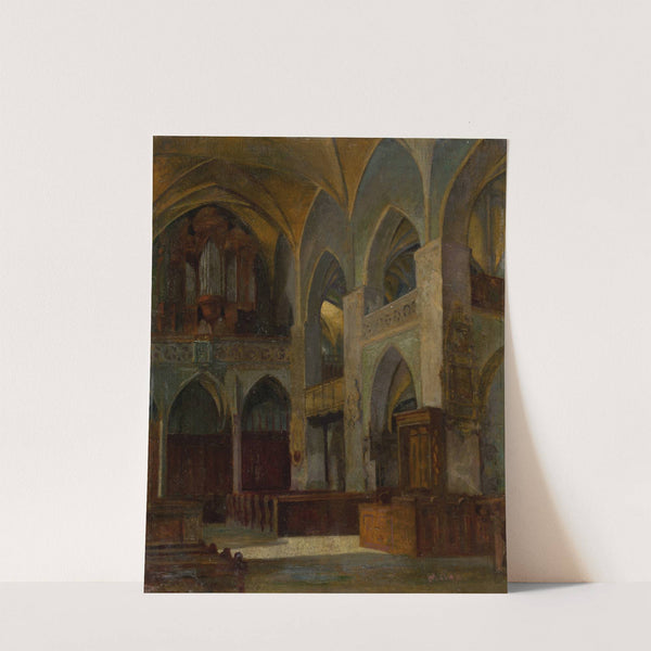 Inside The Church Of St. James In Levoča (1910-1920) by Florián Milan