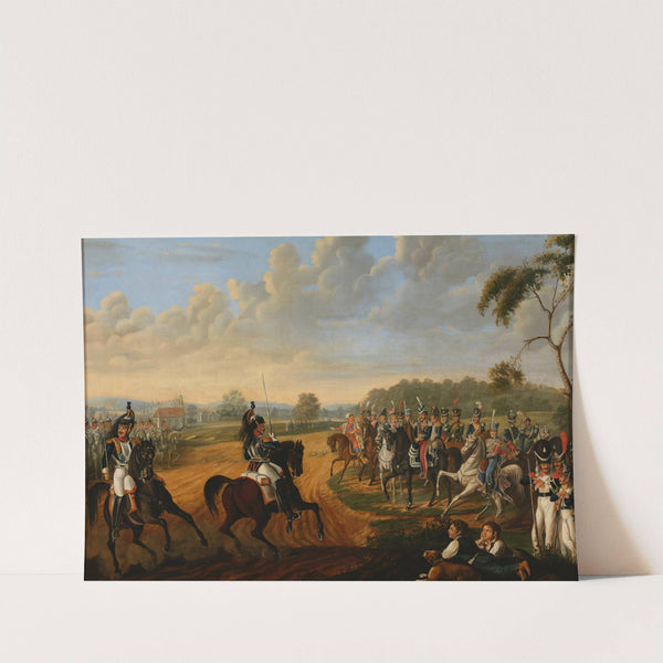 Inspection of the 14th Regiment of Cuirassiers of the Duchy of Warsaw by Michał Chylewski