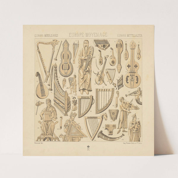 Instruments de musique du XIIe siecle au commencement du XVIe (1876-1888) by Auguste Racinet