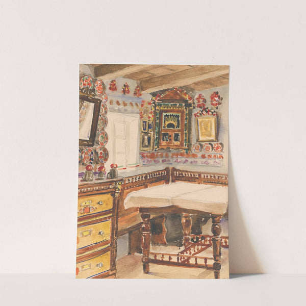 Interiér sedliackého domu v Martovciach by Ján Thain