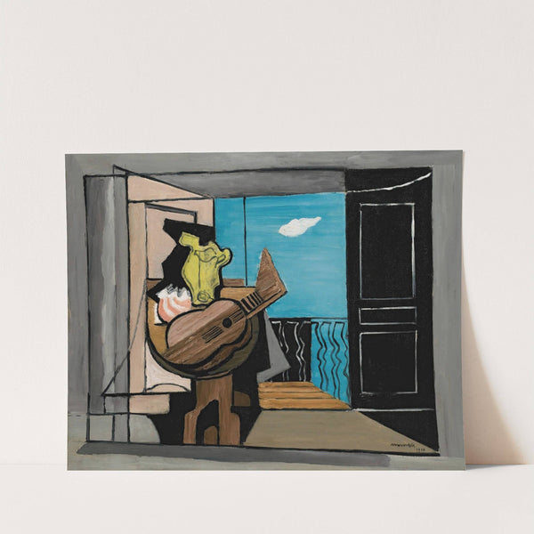 Intérieur Au Balcon ( 1928) by Louis Marcoussis