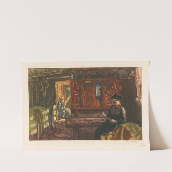 Intérieur breton by Léon Bartholomé