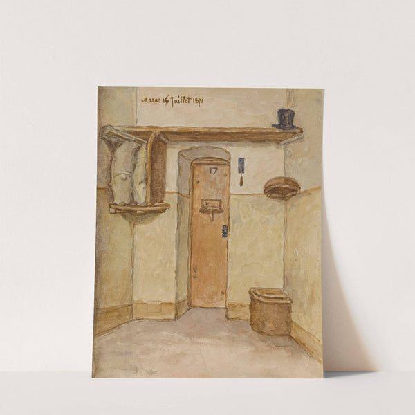 Intérieur de la prison Mazas, 12ème arrondissement, 16 juillet 1871 (1871) by Armand Gautier