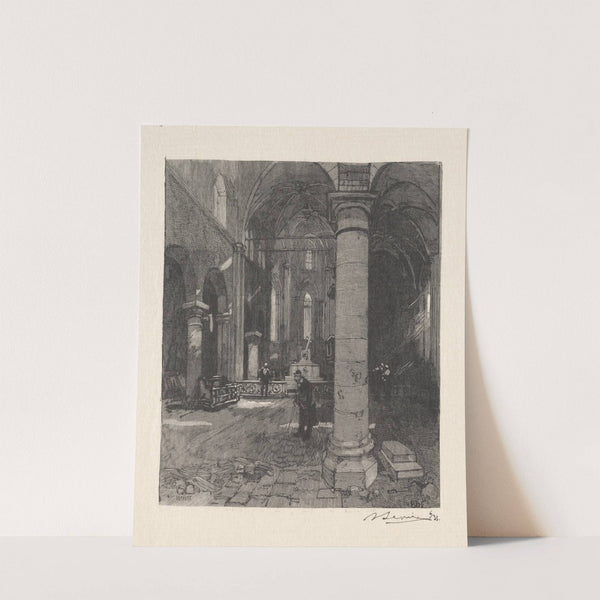 Interieur de l’Eglise (c. 1870–1918) by Auguste Louis Lepère