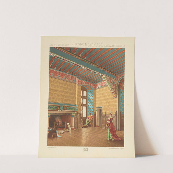 Interieur de l’habitation francais – XVe siecle (1876-1888) by Auguste Racinet