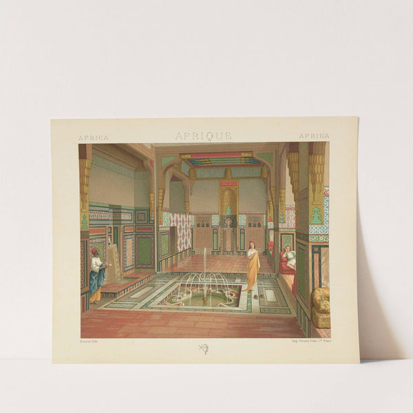 Intérieur de l’habitation riche au Caire (1876-1888) by Auguste Racinet