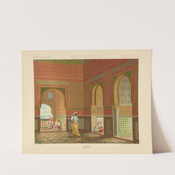 Interieur de l’habitation seigneuriale – XIIIe-XIVe siecle (1876-1888) by Auguste Racinet