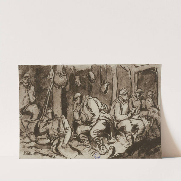 Intérieur de tranchée (1915-1916) by Georges Goursat (Sem)