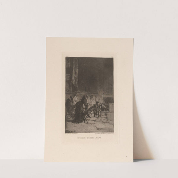 Intérieur d’église à Milan (1880) by Mosè Bianchi