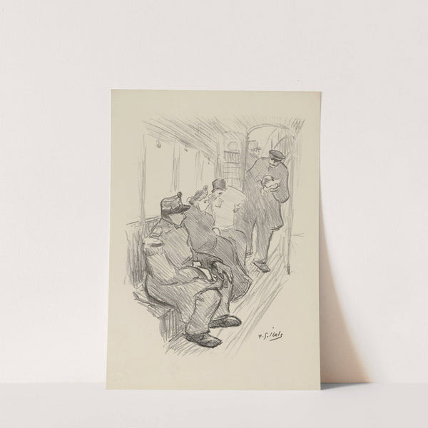 Intérieur d’omnibus (1895-1900) by Henri-Gabriel Ibels