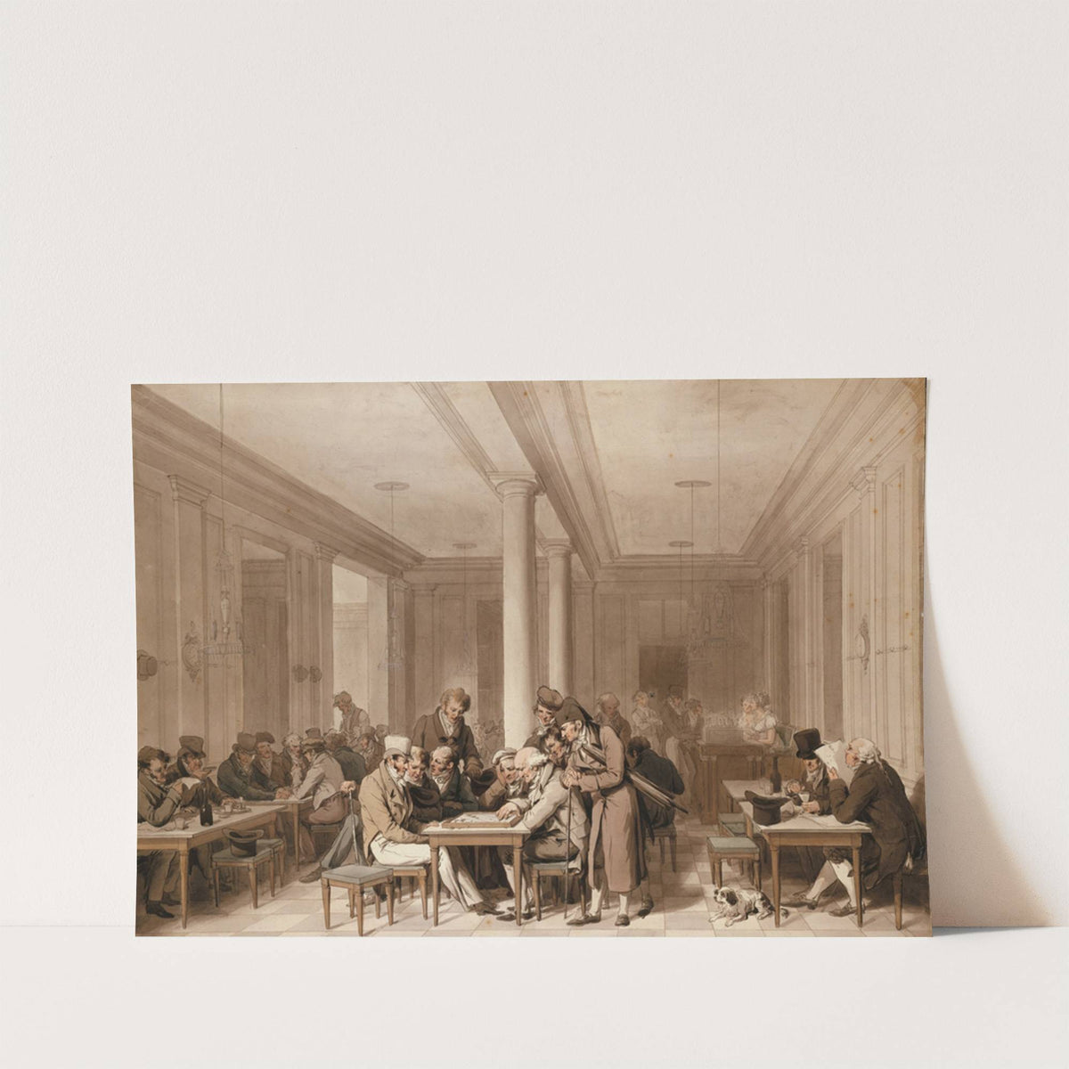 Intérieur d’un grand café parisien (1815) by Louis Léopold Boilly