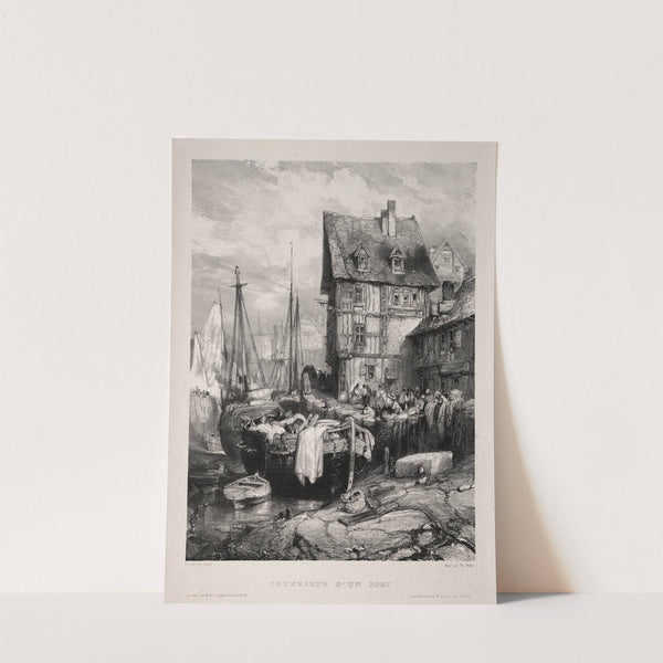 Intérieur d’un port (1833) by Eugène Isabey