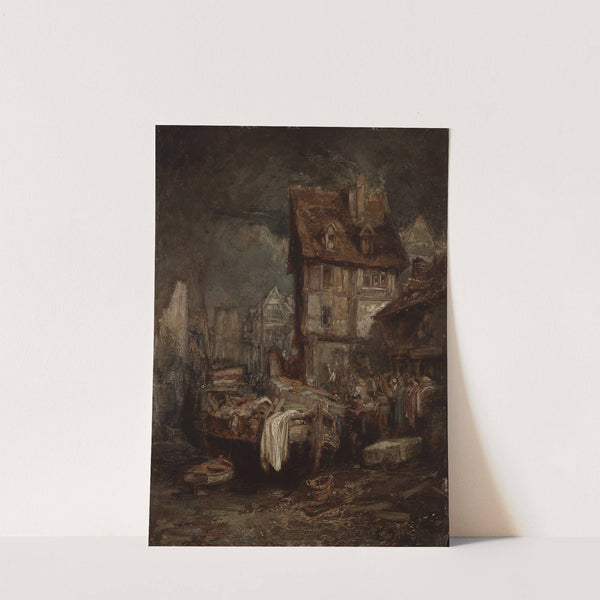 Intérieur d’un Port (Waterfront Market) (ca. 1825–50) by Eugène Isabey