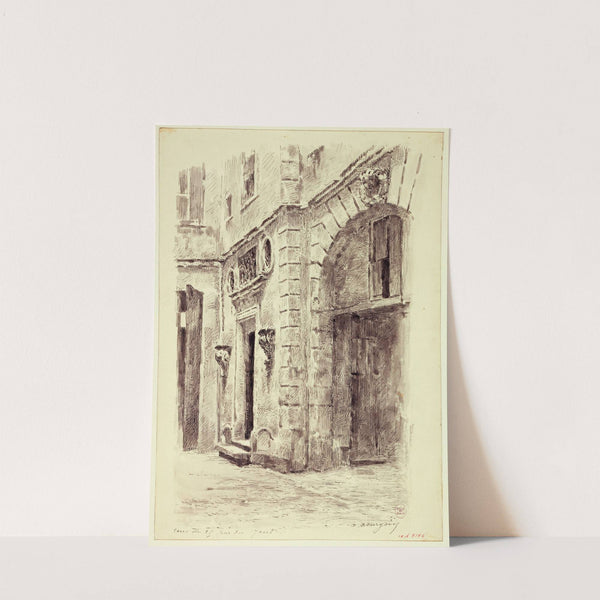 Intérieur d'une cour, 25 rue du Jour by Marie-Désiré Bourgoin