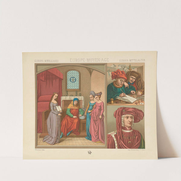 Interieur et costumes civils – XVe siecle (1876-1888) by Auguste Racinet