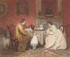 Interieur met ouders en hun kind
