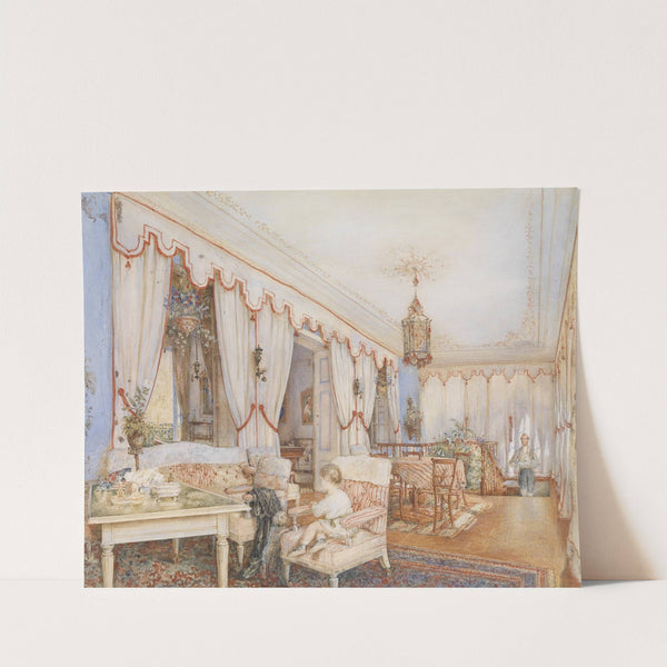 Interieur mit Hund und Kind (1840) by Franz Alt