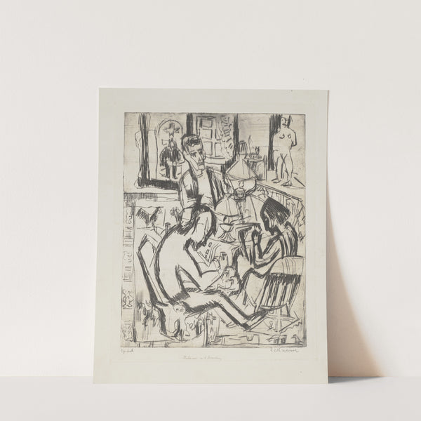 Interieur mit Menschen (1923) by Ernst Ludwig Kirchner