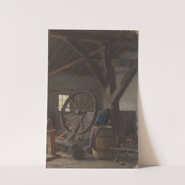 Interieur van boerenschuur by Jan Veth