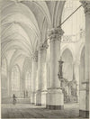 Interieur van de Nieuwe Kerk te Delft