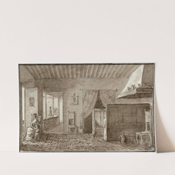 Interieur van een huis by Otto Howen