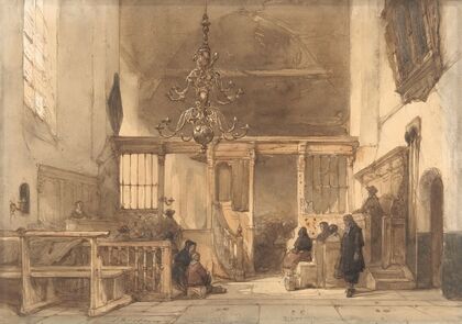Interieur van een kerk te Utrecht