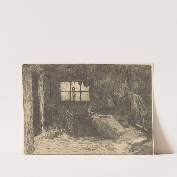 Interieur van een schuur (1888-1934) by Willem Adrianus Grondhout