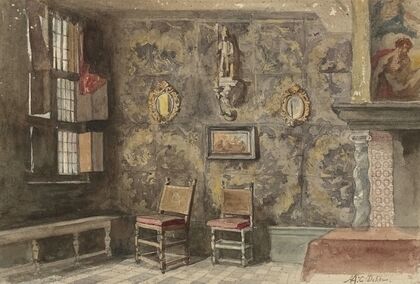 Interieur van het oude Brouwershuis te Antwerpen