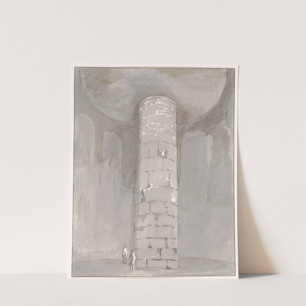 Interieur van toren op het graf van Ciceron tussen Itri en Gaeta (1778) by Abraham-Louis-Rodolphe Ducros