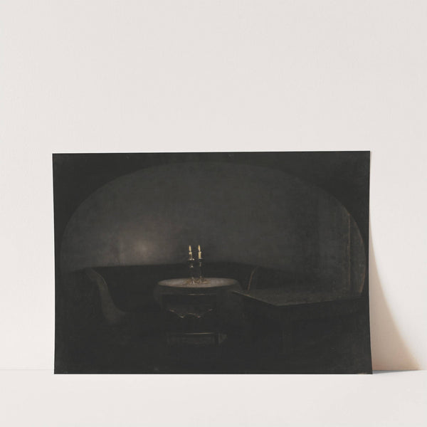 Interior. Artificial Light by Vilhelm Hammershøi