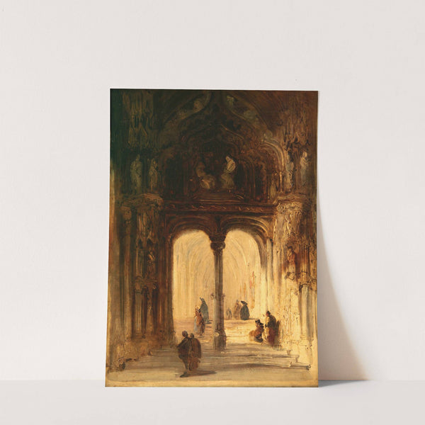 Interior de Iglesia by Genaro Pérez Villaamil