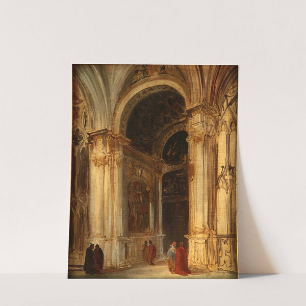 Interior de iglesia by Genaro Pérez Villaamil