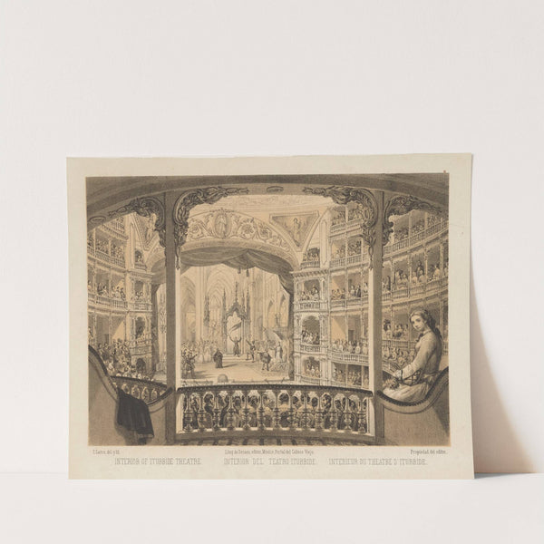 Interior del Teatro Iturbide by Casimiro Castro