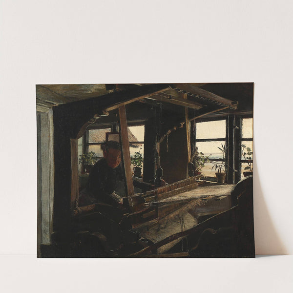 Interiør fra Hanehoved Huse, fiskerleje i Melby Sogn (1900) by Laurits Andersen Ring