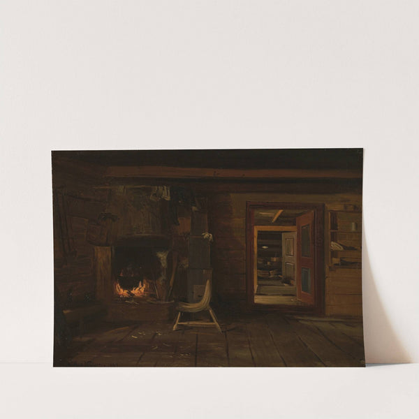 Interiør fra Haslemo, Setesdal by Amaldus Nielsen