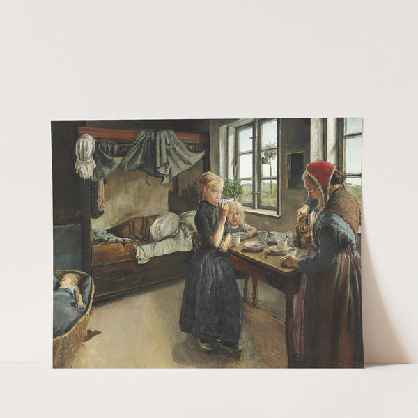 Interiør fra Landsbyen Ring (1882) by Laurits Andersen Ring