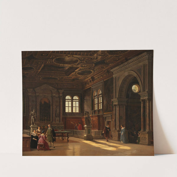 Interior from Scoula St. Rocco, Venice by Heinrich Hansen