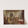 Interior from the Church at Voss (1855) by Adolph Tidemand