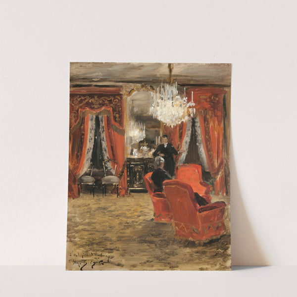 Interior from the Fürstenberg´s Home by Electric Light by Hugo Birger