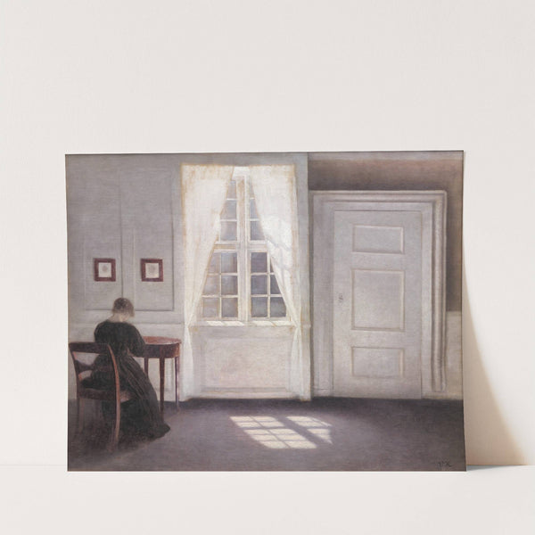 Interior in Strandgade, Sunlight on the Floor (1901) by Vilhelm Hammershøi