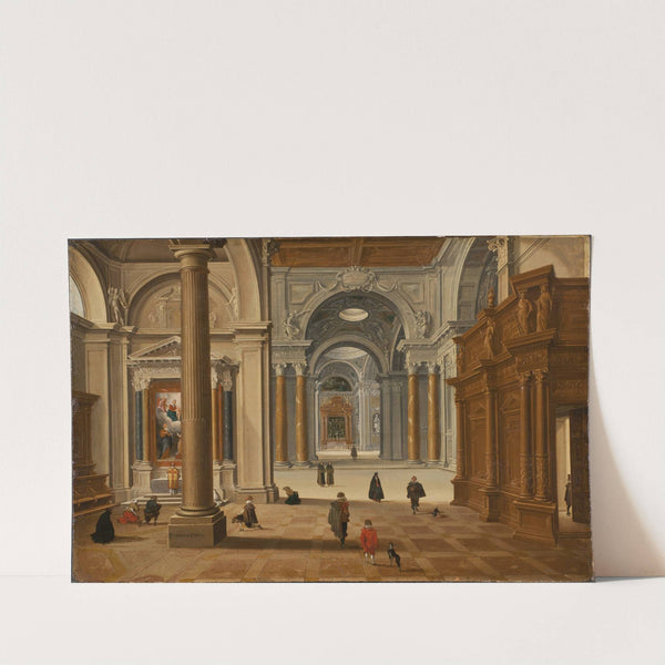 Interior of a Baroque Church by Bartholomeus van Bassen