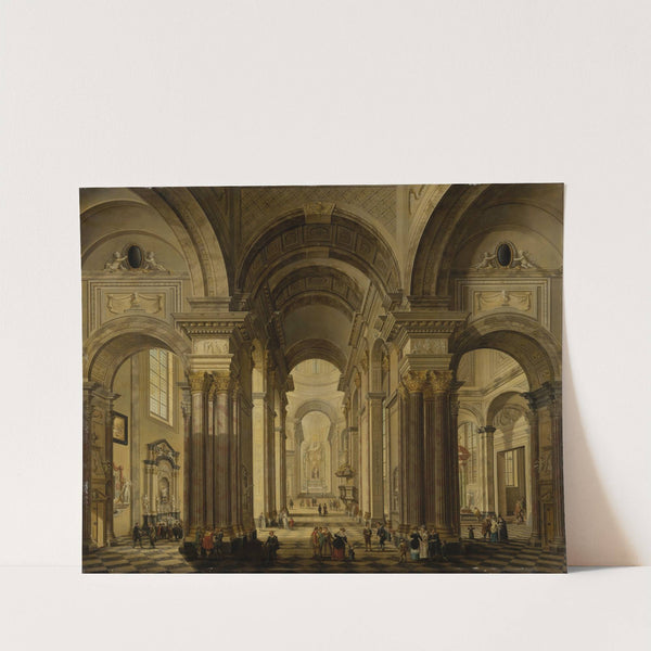 Interior of a Baroque Church by Johann Ludwig Ernst Morgenstern