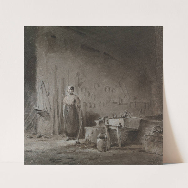 Interior of a Blacksmith’s Forge by George Jones