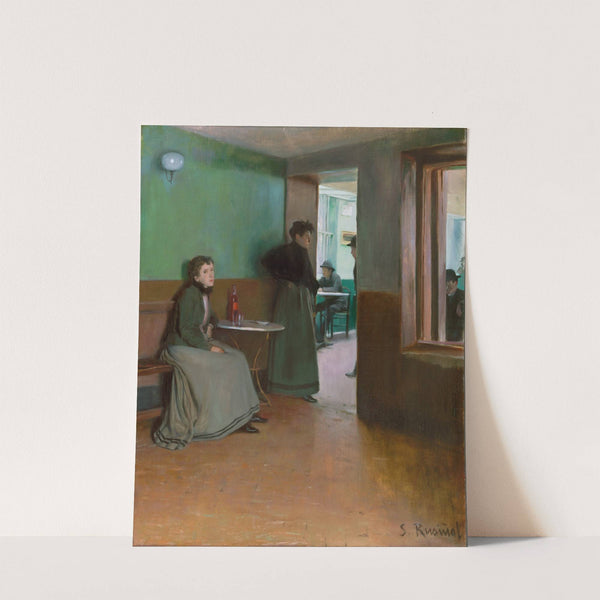 Interior Of A Café by Santiago Rusiñol