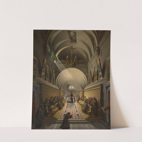 Interior of a Capuchin Convent (ca. 1825) by François-Marius Granet