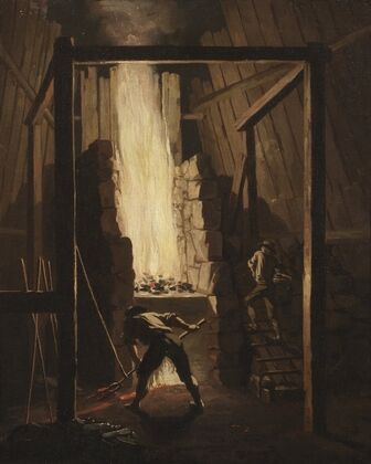 Interior of a Copper Foundry in Falun