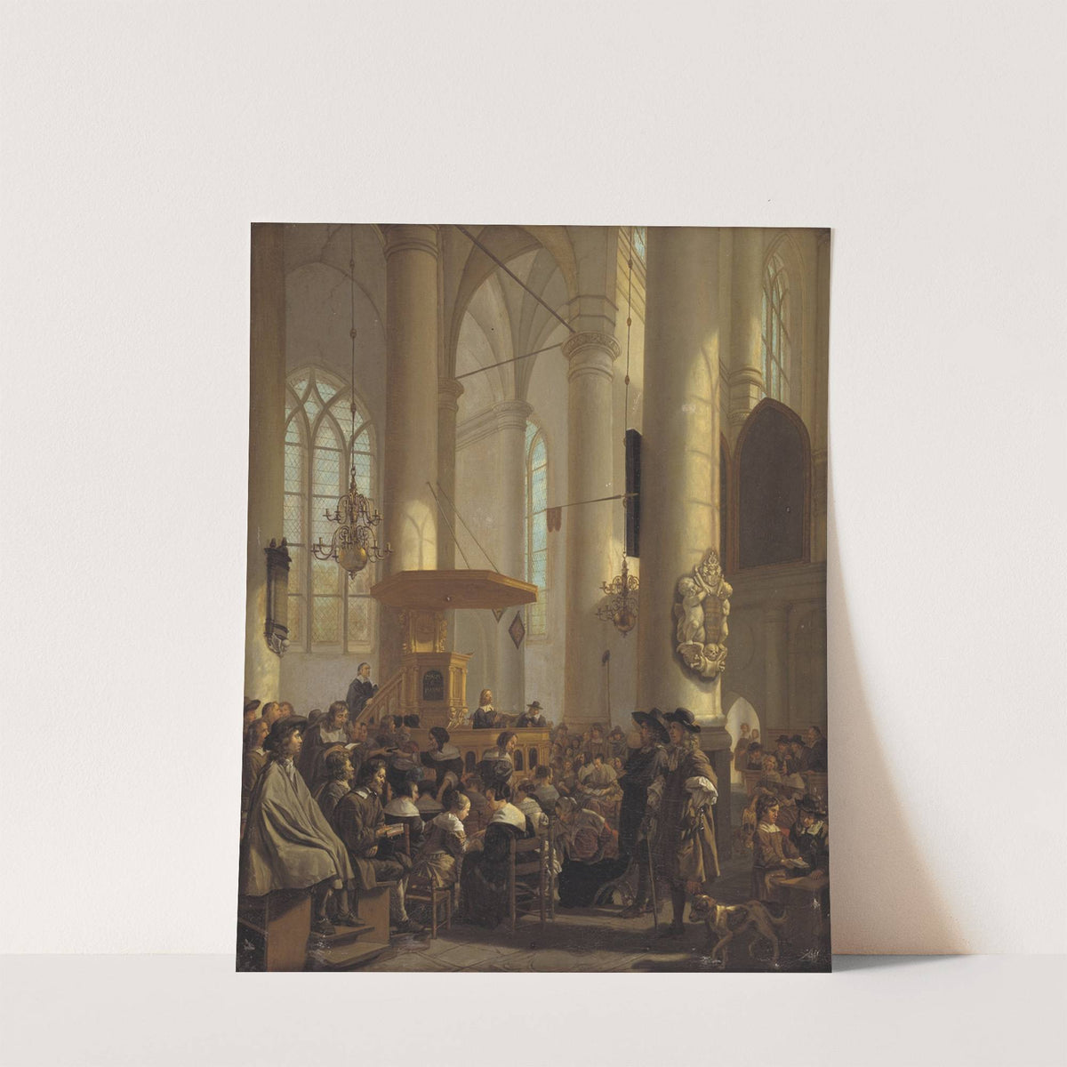 Interior of a Dutch Church by Rutger Van Langevelt