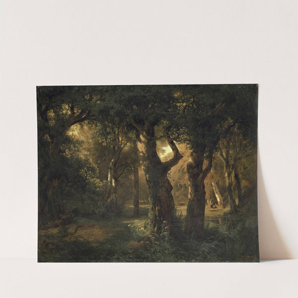 Interior of a Forest (1850) by Alexandre Calame
